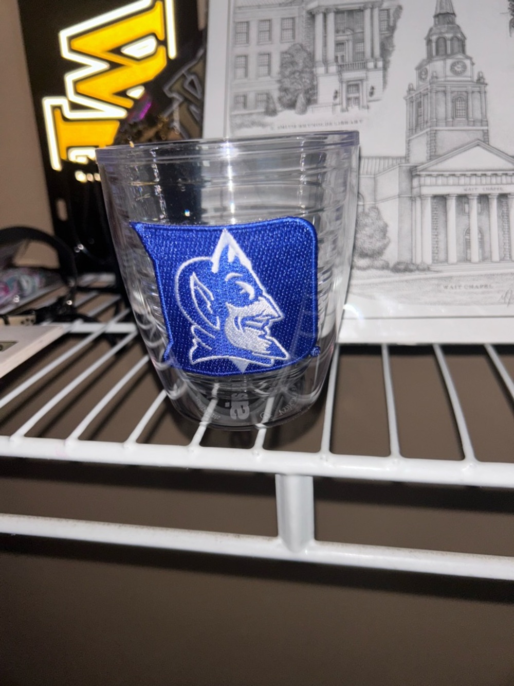 Blue Duke Devil Emblem Double-Wall Glass Tumbler - Tervis